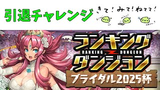 ランダン引退チャレンジ、ブライダル2025杯【パズドラ】