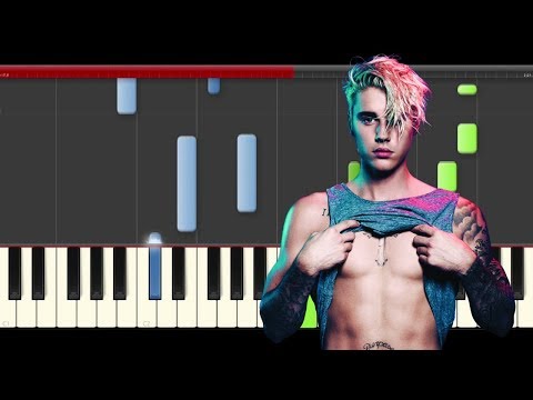 David Guetta Justin Bieber 2U Piano Midi tutorial Sheet app Cover Karaoke