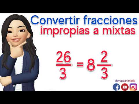 Convert improper fractions to mixed fractions - EASY