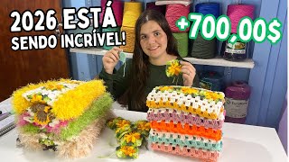 PRODUÇÃO DA 2 SEMANA DE JANEIRO FOI MUITO BOA!🌈+700,00$ em peças maravilhosas!