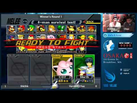 New Game+ XXXVIII - ShkShk (Jigglypuff) vs Harvard|Chaz (Marth) SSBM WR1