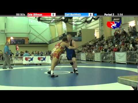 University Nat`ls FS  120 KG / 264.5 lbs: Cole Dillman vs. Carl Buchholz