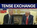 FULL Trump Canadian PM Meeting Gets Heated Canada Is Not For Sale