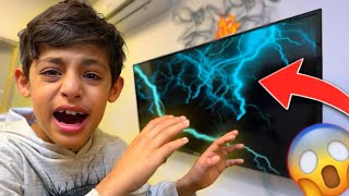 الكهرباء ⚡️ حركت نص اجهزء البيت 😨 زيارة حيدر علي 😍