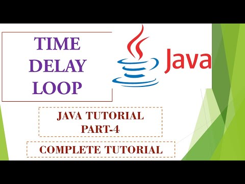 Time Delay Loop In Java Programming Simple For Loop Programs In Java Java Programming Tutorial
