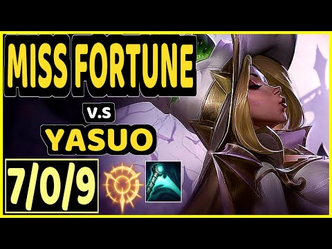 APOLLO (MISS FORTUNE) vs YASUO - 7/0/9 KDA BOTTOM ADC CHALLENGER GAMEPLAY - NA