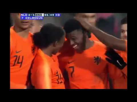 Javairo Dilrosun amazing free kick goal vs England U21 19 11 2019