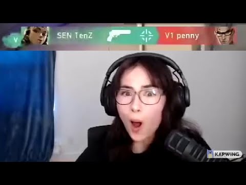 Kyedae reacts to TenZ 30hp ace in sen vs v1 | sentinels vs version1 |sen tenz ace