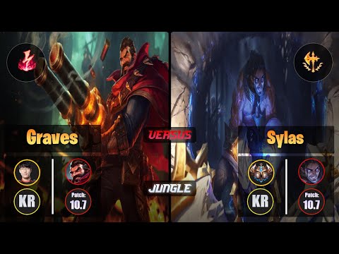 Tarzan GRAVES (Jungle) [Electrocute] VS SYLAS - Challenger KR Patch 10.7