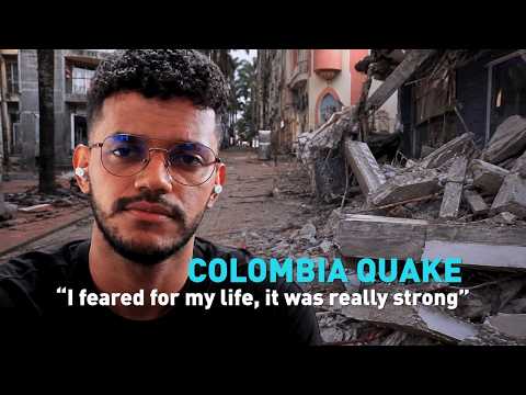 Earthquake survivor describes the terrifying moments after the disaster