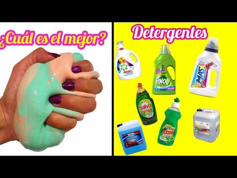 Slime probando detergentes ¿cuál es el mejor? Video