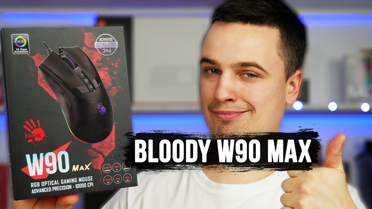 Миша ігрова A4Tech W90 Max Bloody,чорна, активоване ПЗ Bloody