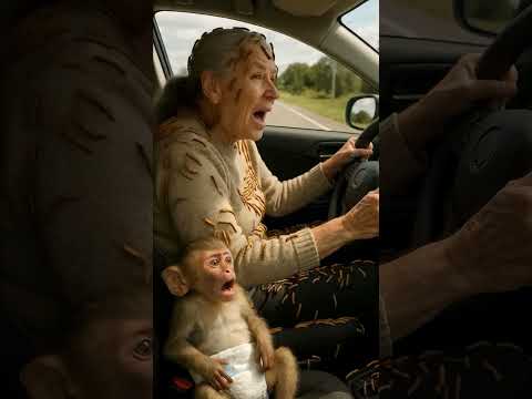 Grandmother Saved the Little Monkey #shorts