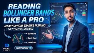 READ THE CHART LIKE A PRO ! Binary Options Training ! Bollinger Bands Binary Options Education