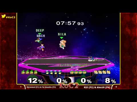 KoC2 - Shroomed & Fly Amanita Vs. S2J & Alex19 - Melee Doubles