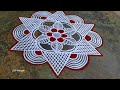 Vaigasi madham Rangoli / beautiful flowers kolam / easy muggulu