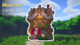 Minecraft: How to Build a Medieval Candle Shop | Candle Shop (Tutorial)