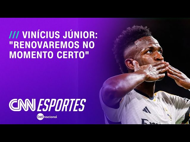 Vini Jr afirma que renovará com o Real Madrid “no momento certo” | LIVE CNN