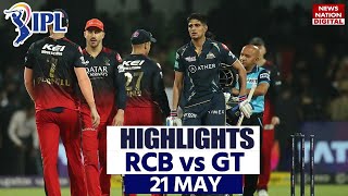 GT vs RCB IPL 2023 Highlights: Gujarat vs Bangalore Highlights | Today Match Highlights