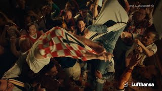 Lufthansa People celebrating for their country