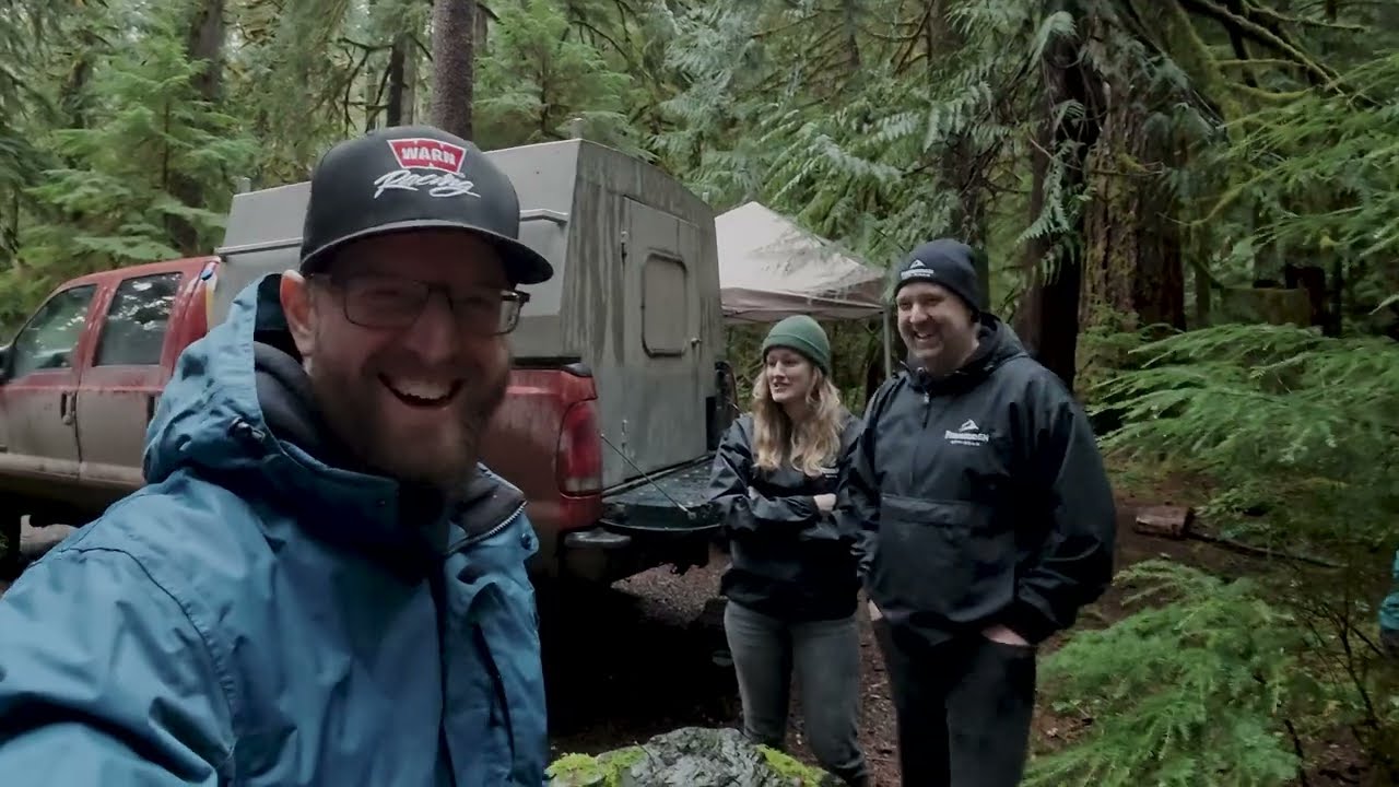 Winter Camping - Sleeping in a Torrential Rainstorm