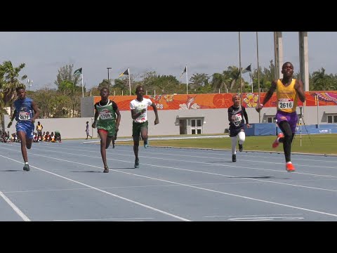 2020 National HS Championships... U15 Boys 100M Heats