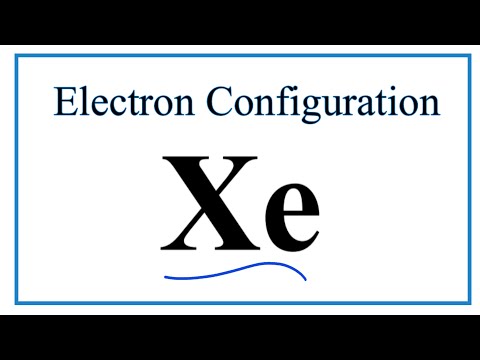A step-by-step description of how to write the electron configuration for Xenon (Xe).