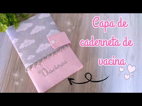 Capa de caderneta de vacina passo a passo