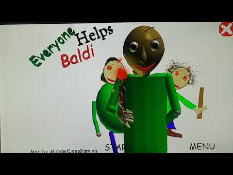 BALDI TOOK OVER EVERYONE!! |Baldi's Basics mod Everyone helps Baldi