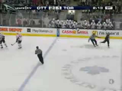 Mark Bell destroys Daniel Alfredsson