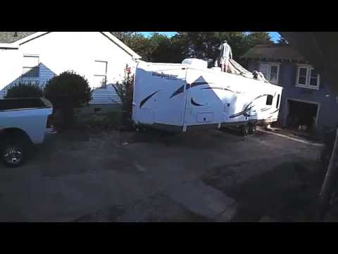 How to put on a Travel Trailer RV Camco Camper Cover
