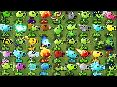 Every PEASHOOTER & New Plants Vs 6 Brickhead Zombie - Who Will Win? - PvZ 2 Challenge