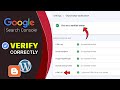 How To Verify Blogger Com On Google Search Console 2023 HTML File Upload Blogger