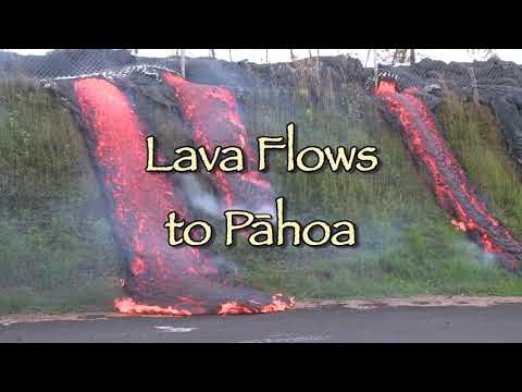 Lava flows in Pahoa - Eruption Update