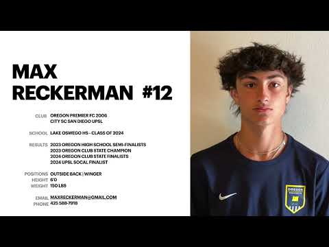 Max Reckerman SoCal UPSL 2024 Highlights