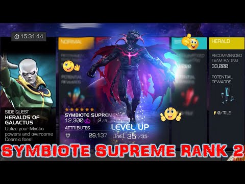 MCOC: UPGRADE OUR 6-STAR SYMBIOTE SUPREME TO RANK 2 AND GAMEPLAY