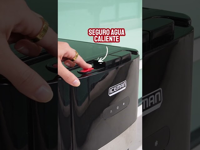 Vídeo relacionado con Dispensador enfriador de agua de carga superior con máquina de hielo - Agua fría y caliente para hogar, oficina y dormitorio, dispensador eléctrico de encimera