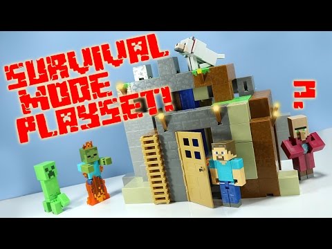 Minecraft Survival Mode Playset from Mattel Toys Huge!