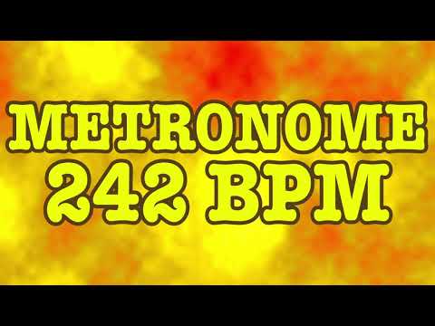 242 BPM Metronome - 10 Minute Metronome - 242BPM Click Track - 10 Minute Timer - Metrónomo 242