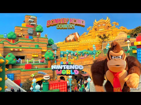 Nintendo World & Donkey Kong THEME PARK in REAL life: Full Walkthrough Tour 2025