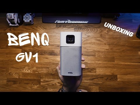 Portabler Mini LED Beamer mit Akku - BenQ GV1 - im Unboxing/Ersteindruck // Deutsch