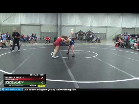 112 Lbs Placement Matches (8 Team) - Isabella Savage, Ohio Scarlet Vs Hanah Schuster, Minnesota St