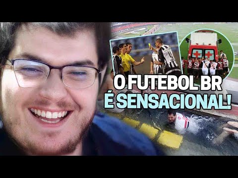 CASIMIRO REAGE: PORQUE FUTEBOL BRASILEIRO É MAIS LOUCO DO MUNDO(FUTEBOL NACIONAL)|Cortes do Casimito