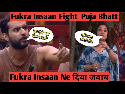 Fukra Insaan And Puja Bhatt Fight Chote Log Choti Soch 😡 Abhishek Reply