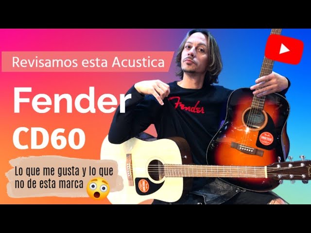 Vídeo relacionado con Fender CD-60 Dreadnought V3 DS Guitarra Acústica, Diapasón de Nogal, Tono Marrón, Incluye cursos virtuales gratuitos en Fender Play