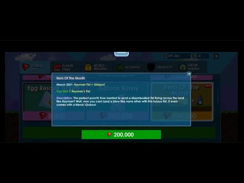 Growtopia Rayman Glitch | Getting rayman for Only 200K Gems EZ DLS