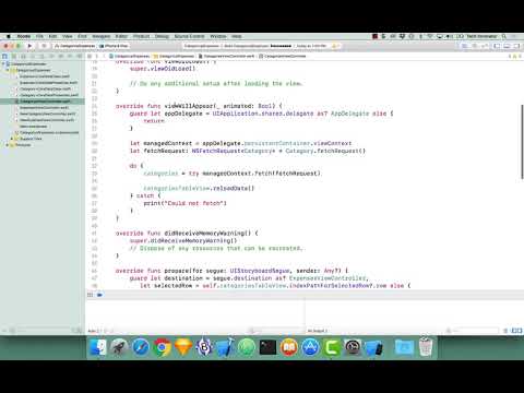07 Core Data Relationships - Delete Category - Expenses with Categories App