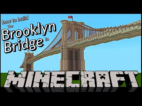 How to build The Brooklyn Bridge in Minecraft | Tutorial