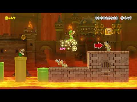 W8-2 Pom Pom Fortress 1 Boss! by Jσşнυα 🍄 Super Mario Maker 2 ✹Switch✹ #ayy