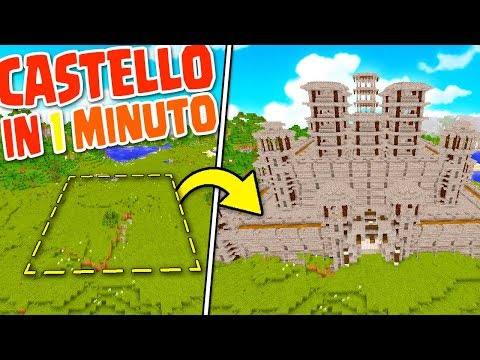 COME CREARE UN CASTELLO IN MENO DI 1 MINUTO in Minecraft ITA